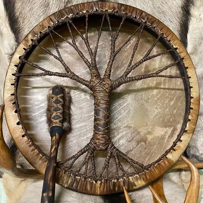 Clearance!Shaman Drum with Drum Stick Spiritual Healing Sound Healing Tool